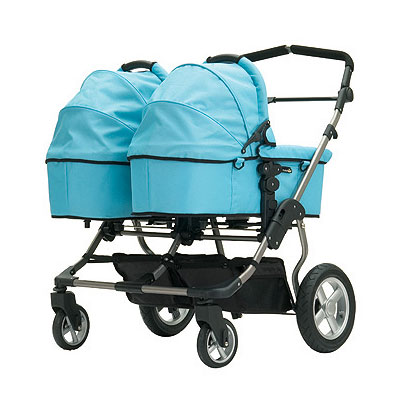 side by side double pram