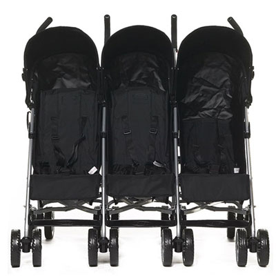 triple stroller side by side